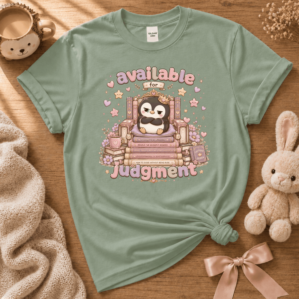 Available For Judgement | Cute Animal Graphic T-Shirt