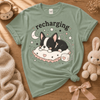 Chibi Boston Charging | Cute Animal Graphic T-Shirt