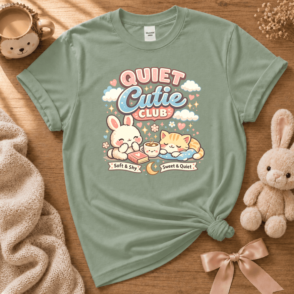 Quiet Cutie Club 1 | Cute Animal Graphic T-Shirt