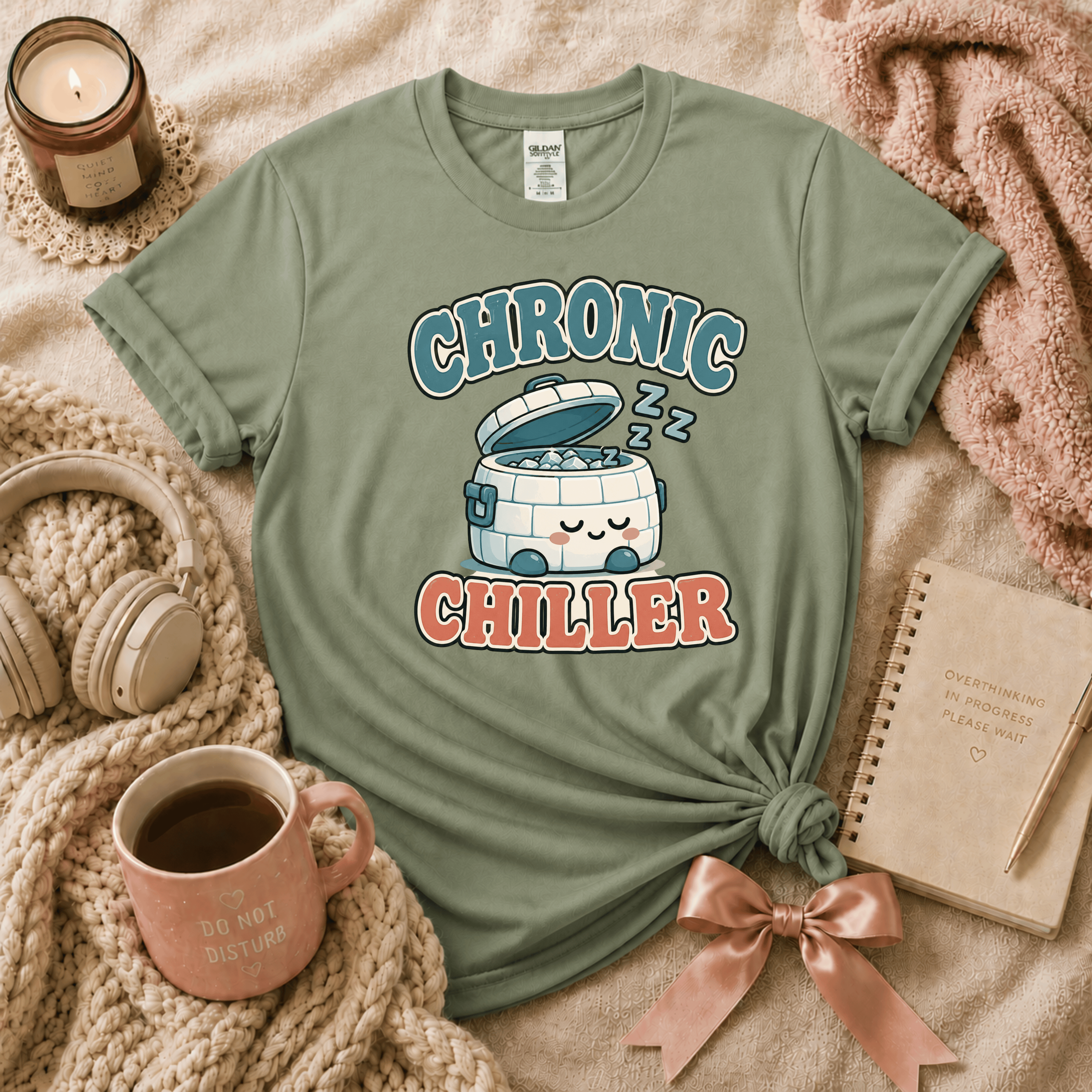 Chronic Chiller | Funny Introvert Graphic T-Shirt