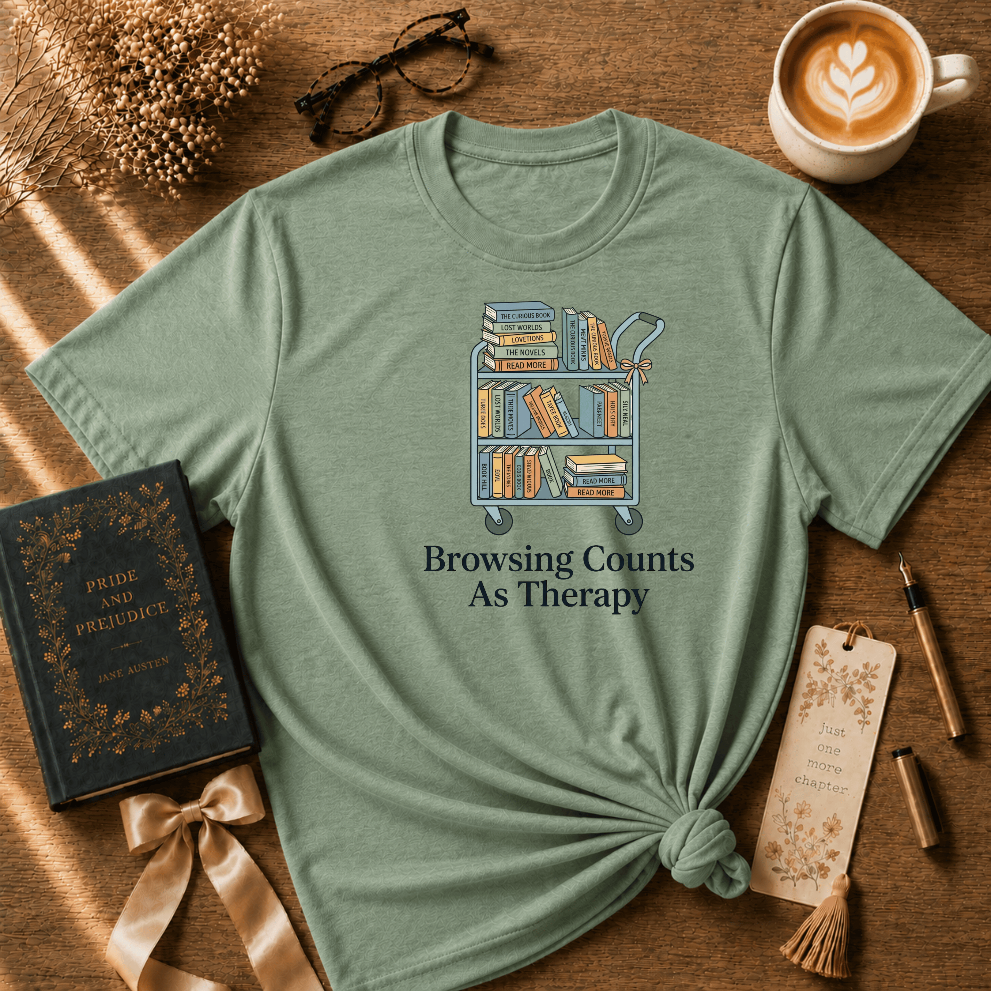 Browsing Counts | Book Lover Graphic T-Shirt