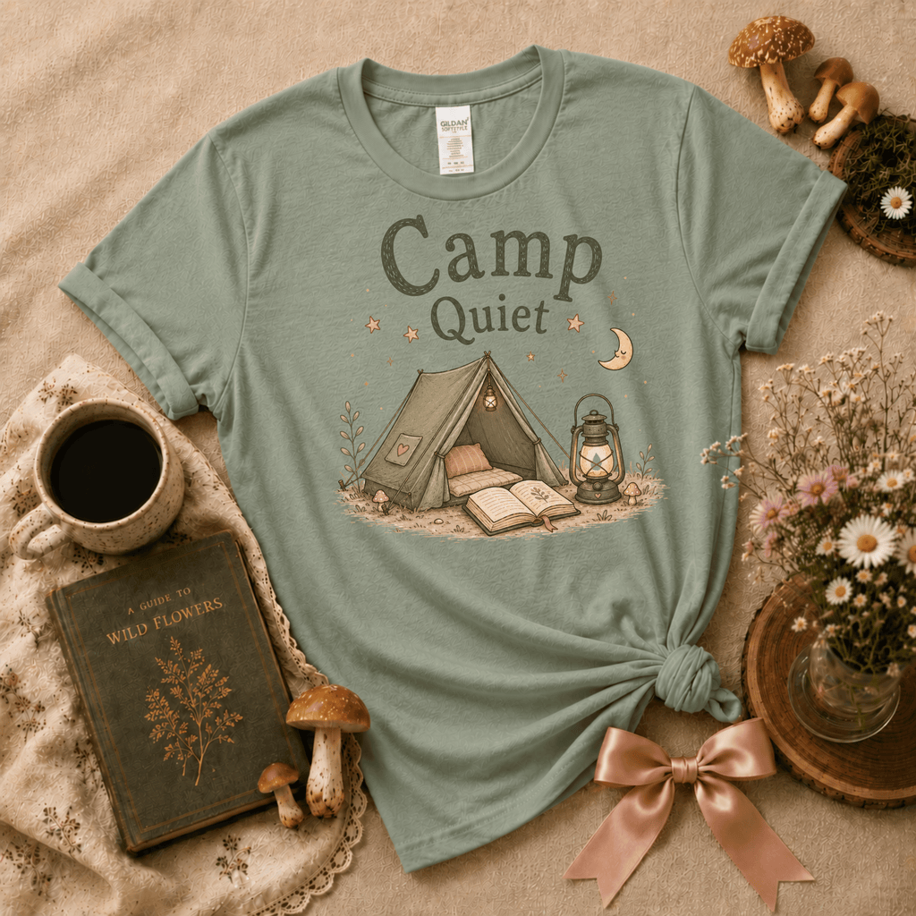 Camp Quiet | Cottagecore Graphic T-Shirt