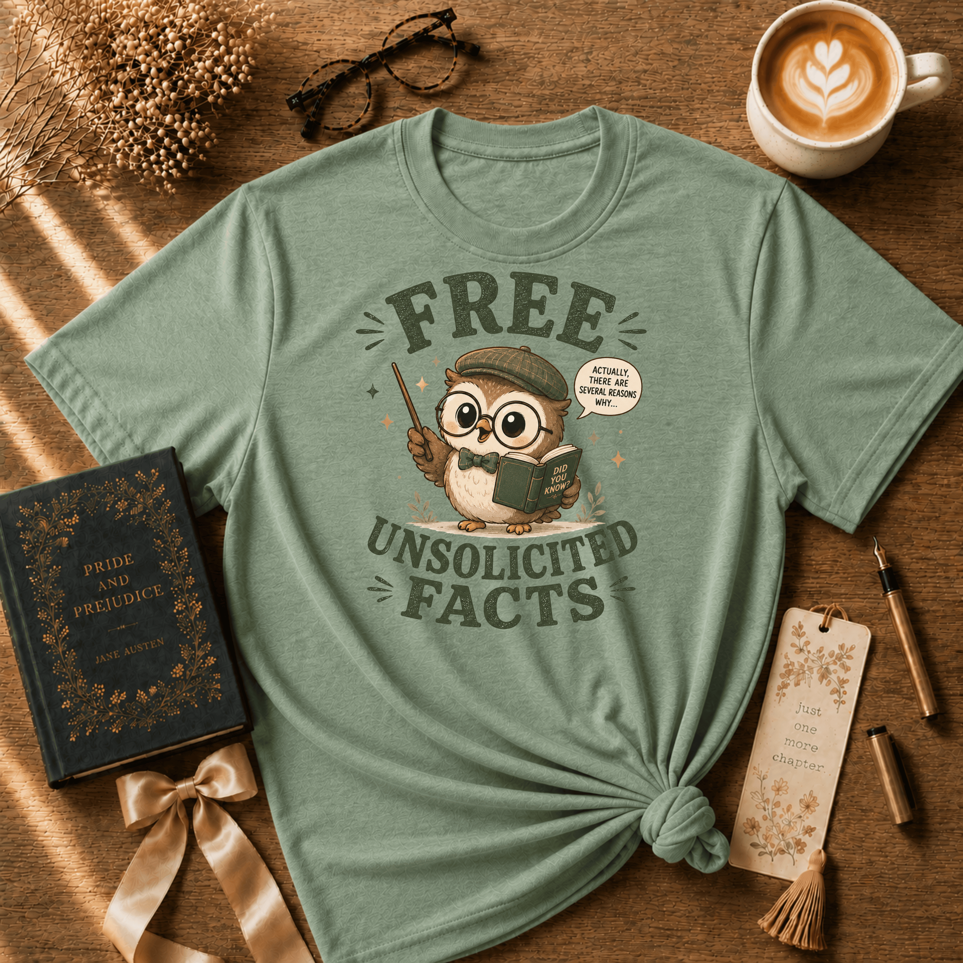 Unsolicited Facts | Book Lover Graphic T-Shirt