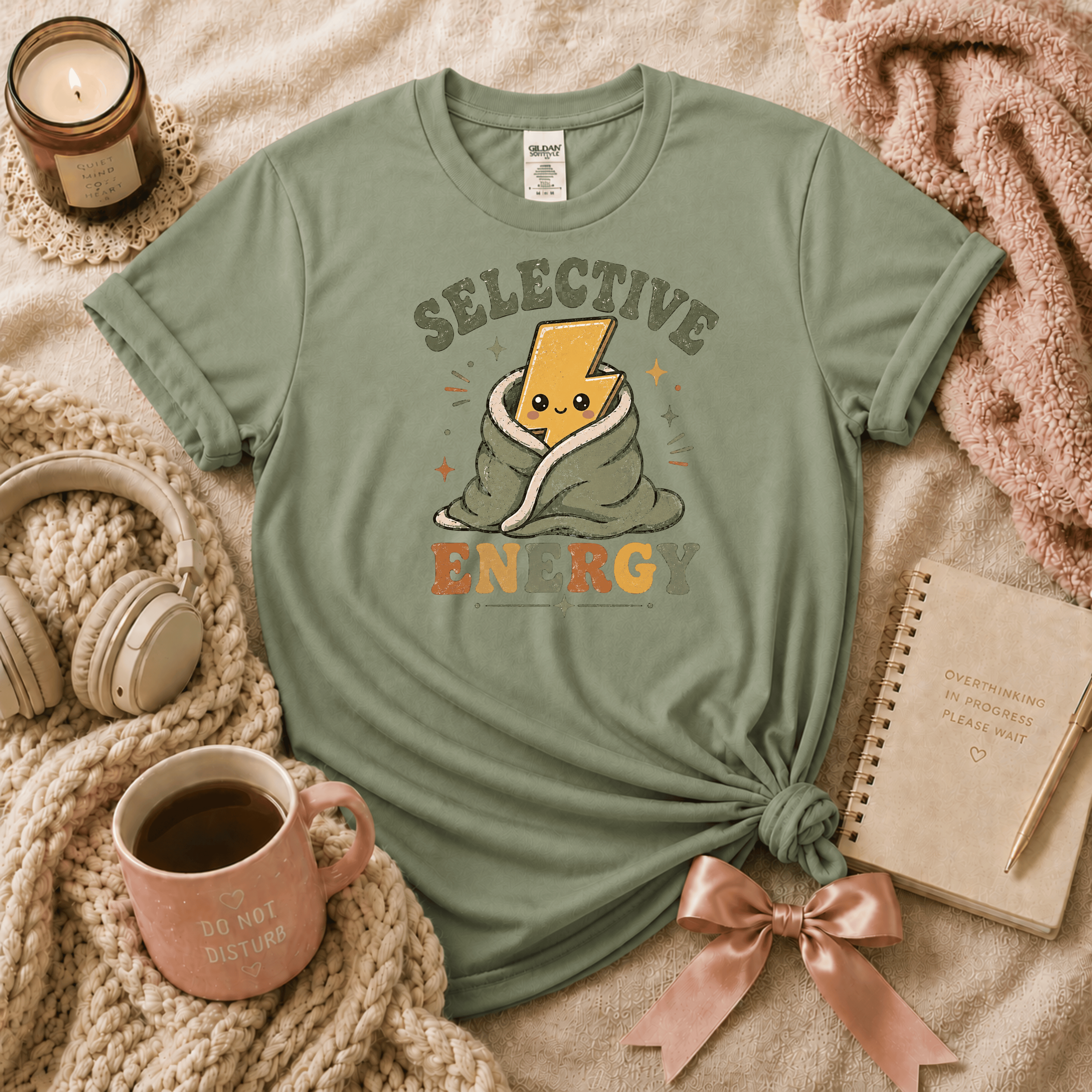 Selective Energy | Funny Introvert Graphic T-Shirt