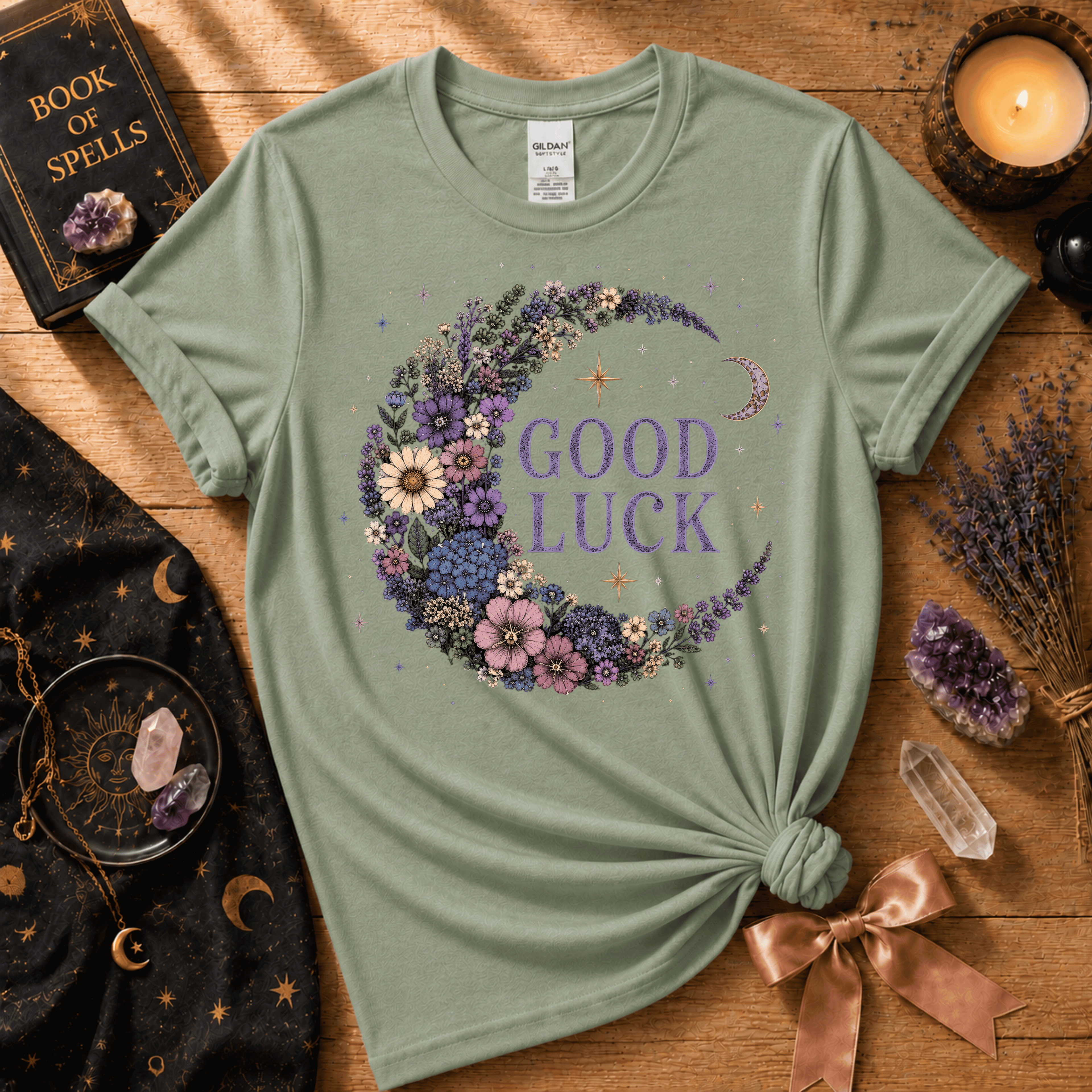 Good Luck Lavender | Celestial Graphic T-Shirt