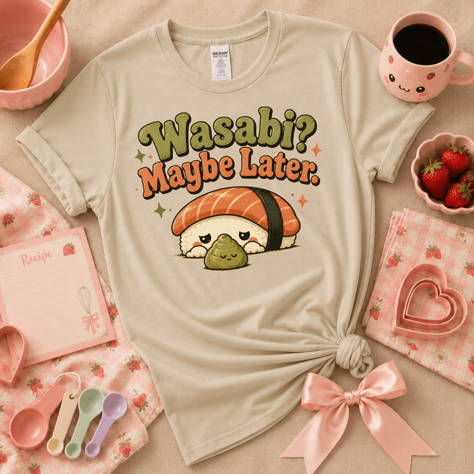 Wasabi? | Cute Food Graphic T-Shirt