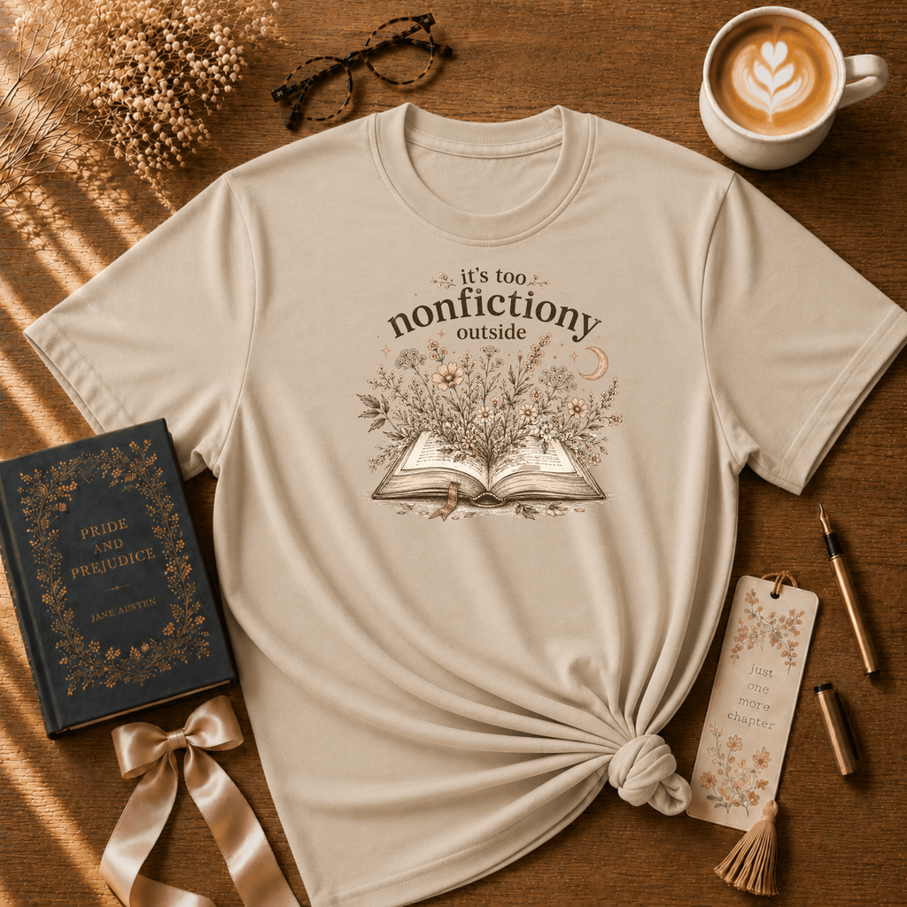 Non Fiction | Book Lover Graphic T-Shirt