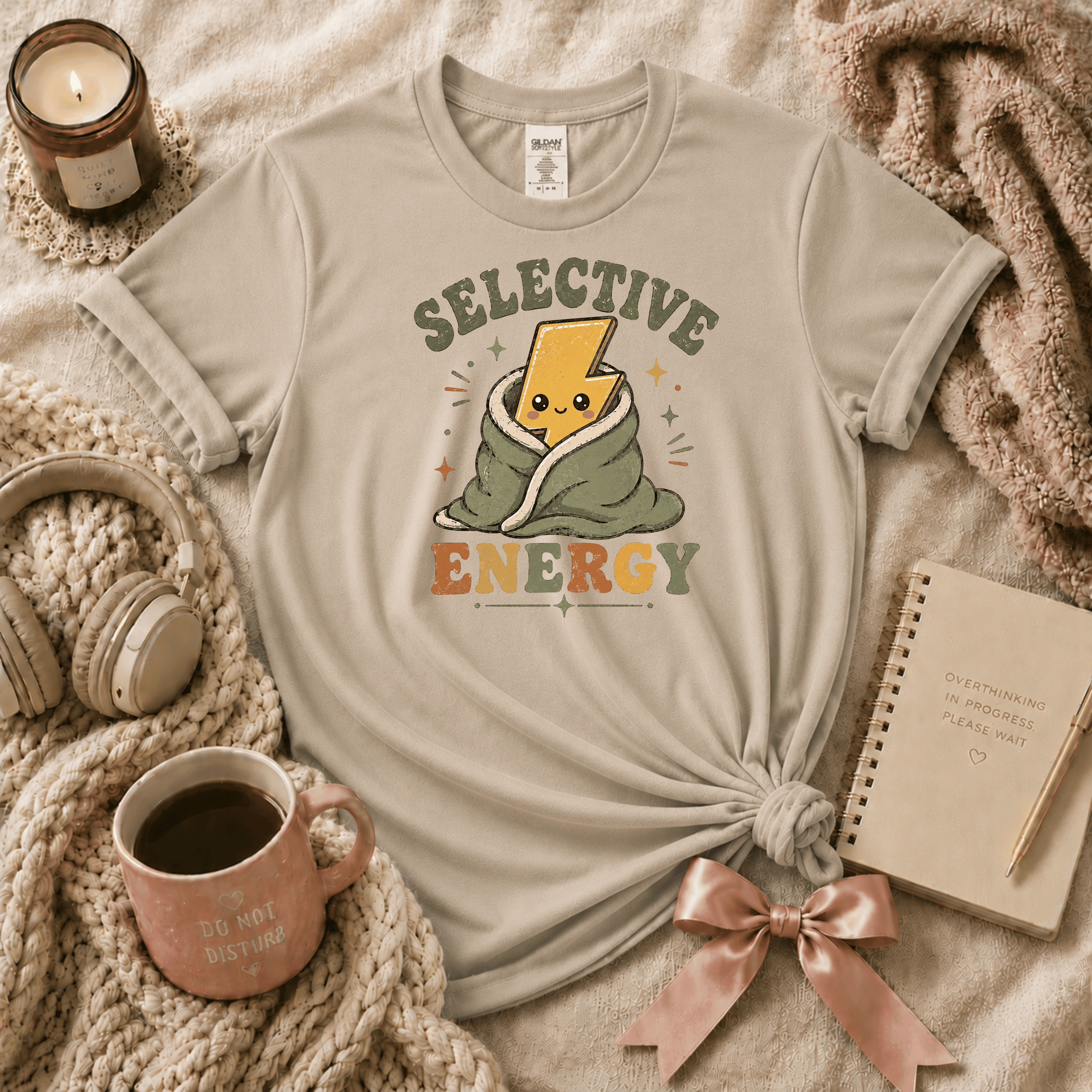 Selective Energy | Funny Introvert Graphic T-Shirt