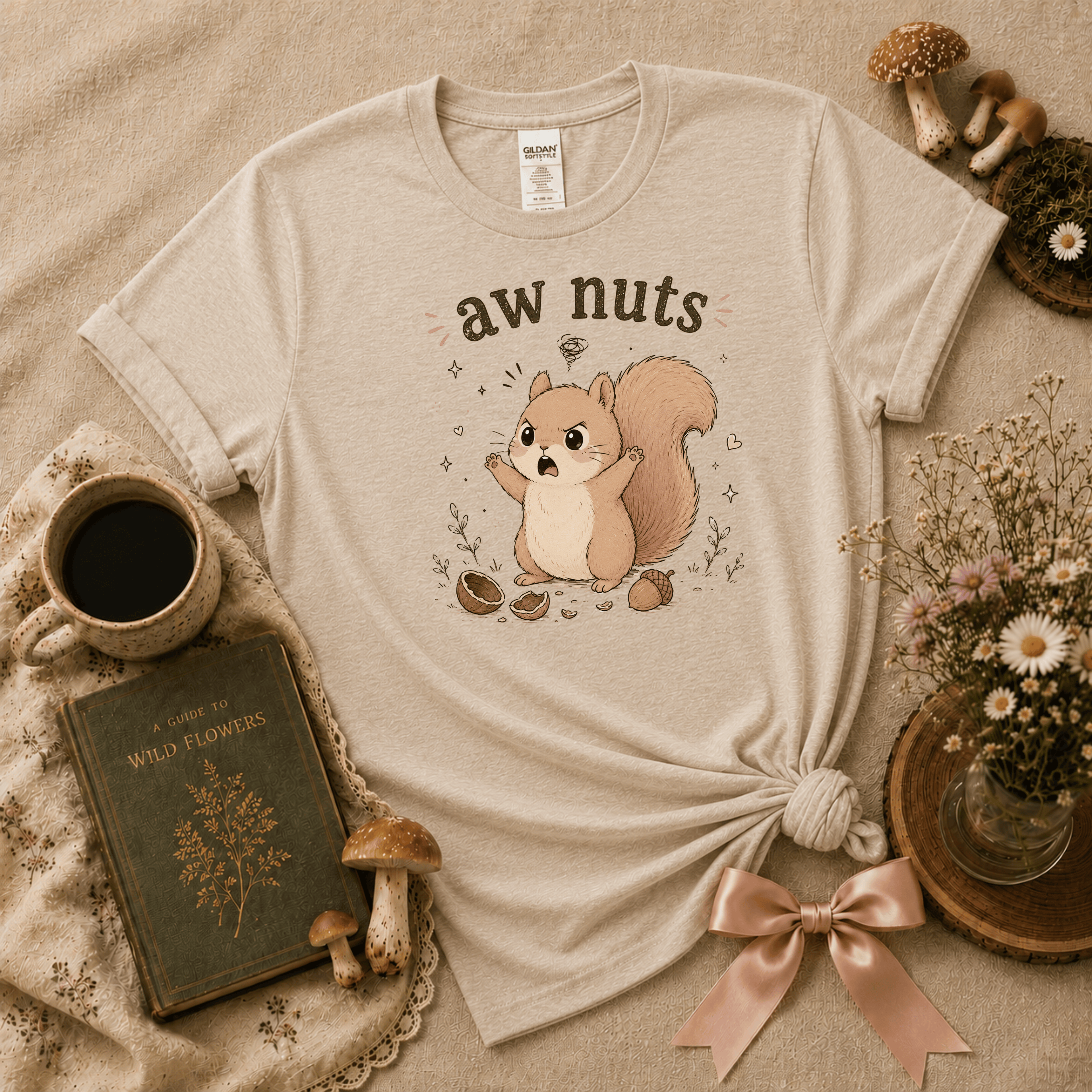 Aw Nuts | Cottagecore Graphic T-Shirt