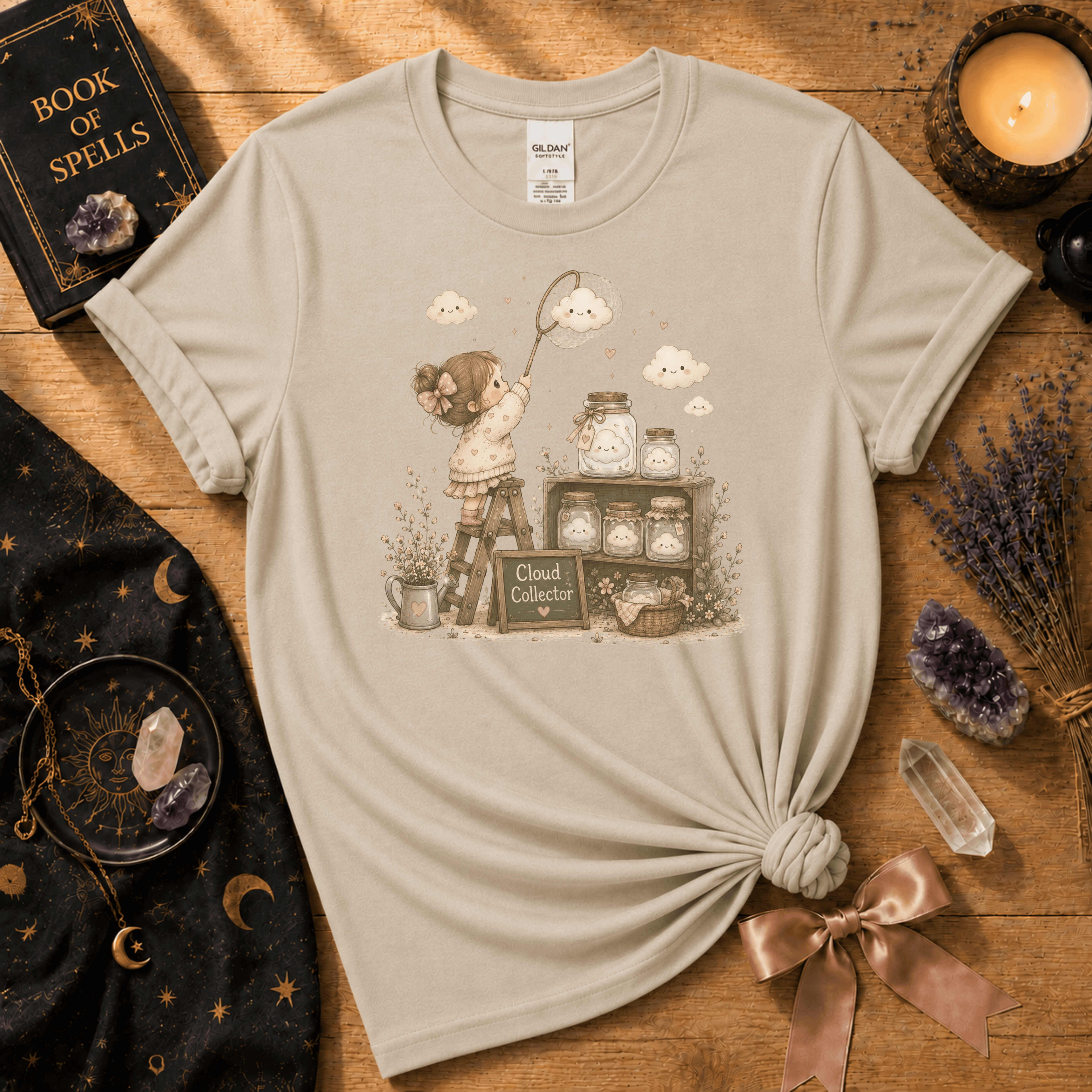 Catching Clouds | Celestial Graphic T-Shirt