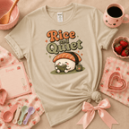 Rice And Quiet | Cute Food Graphic T-Shirt