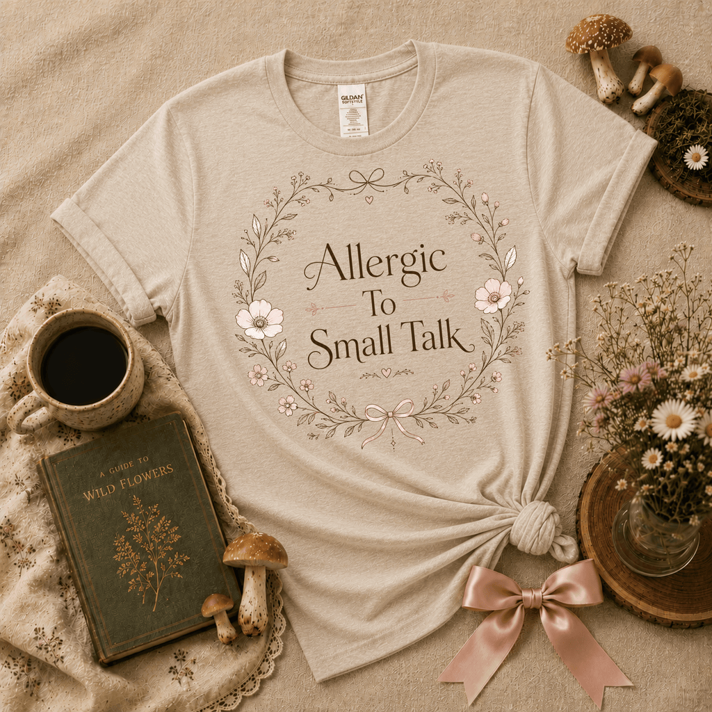 Allergic | Cottagecore Graphic T-Shirt