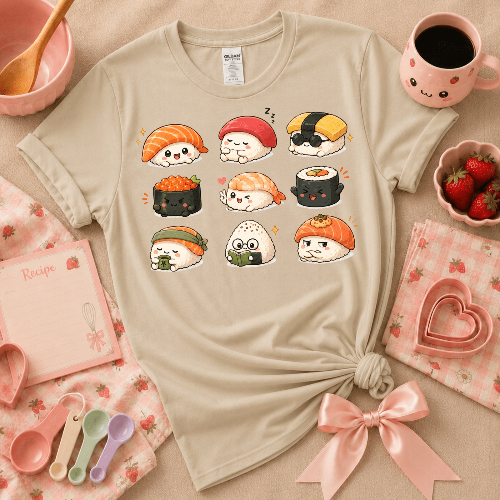 Sushi | Cute Food Graphic T-Shirt