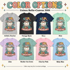 Sip. Sigh. Repeat. Premium T-Shirt color chart: Athletic Heather, Vintage Black, Navy, Mint, Lilac, Heather Sea Green, Charity Pink, Baby Blue