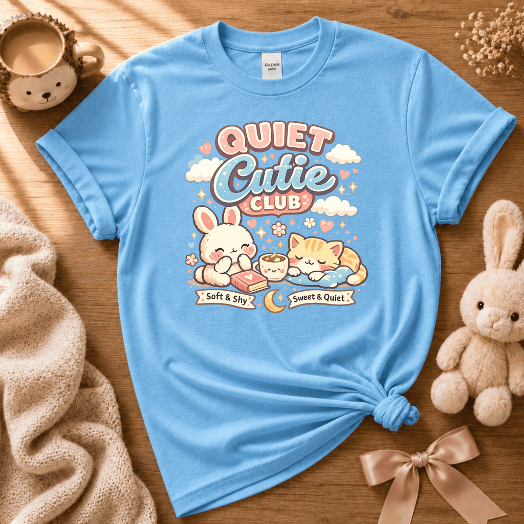 Quiet Cutie Club 1 | Cute Animal Graphic T-Shirt