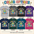 Small Talk Survivor Premium T-Shirt color chart: Athletic Heather, Asphalt, Vintage Black, Team Purple, Navy, Evergreen, Deep Teal, Berry