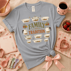 Family Tradition White | Cute Food Graphic T-Shirt