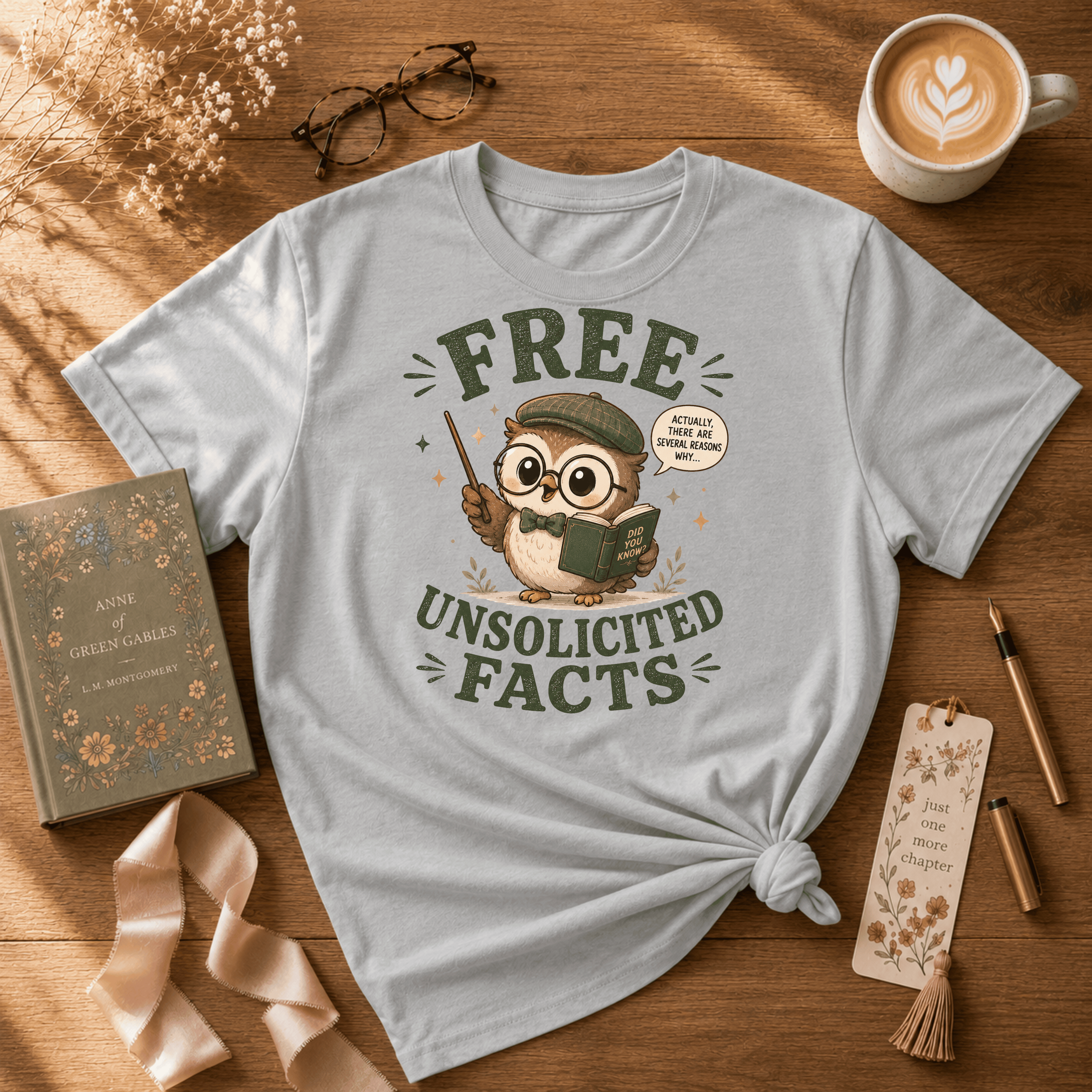 Unsolicited Facts | Book Lover Graphic T-Shirt