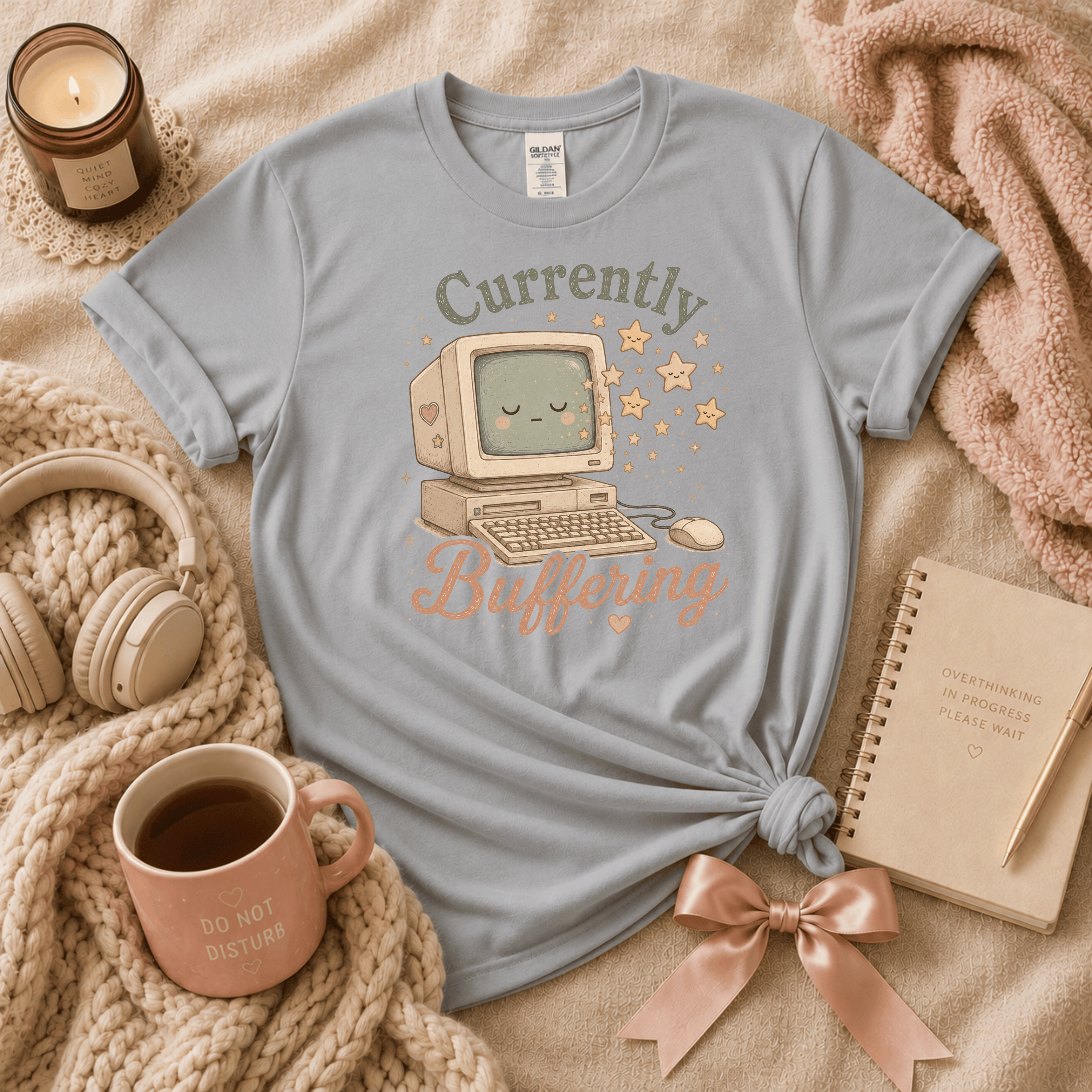 Buffering | Funny Introvert Graphic T-Shirt