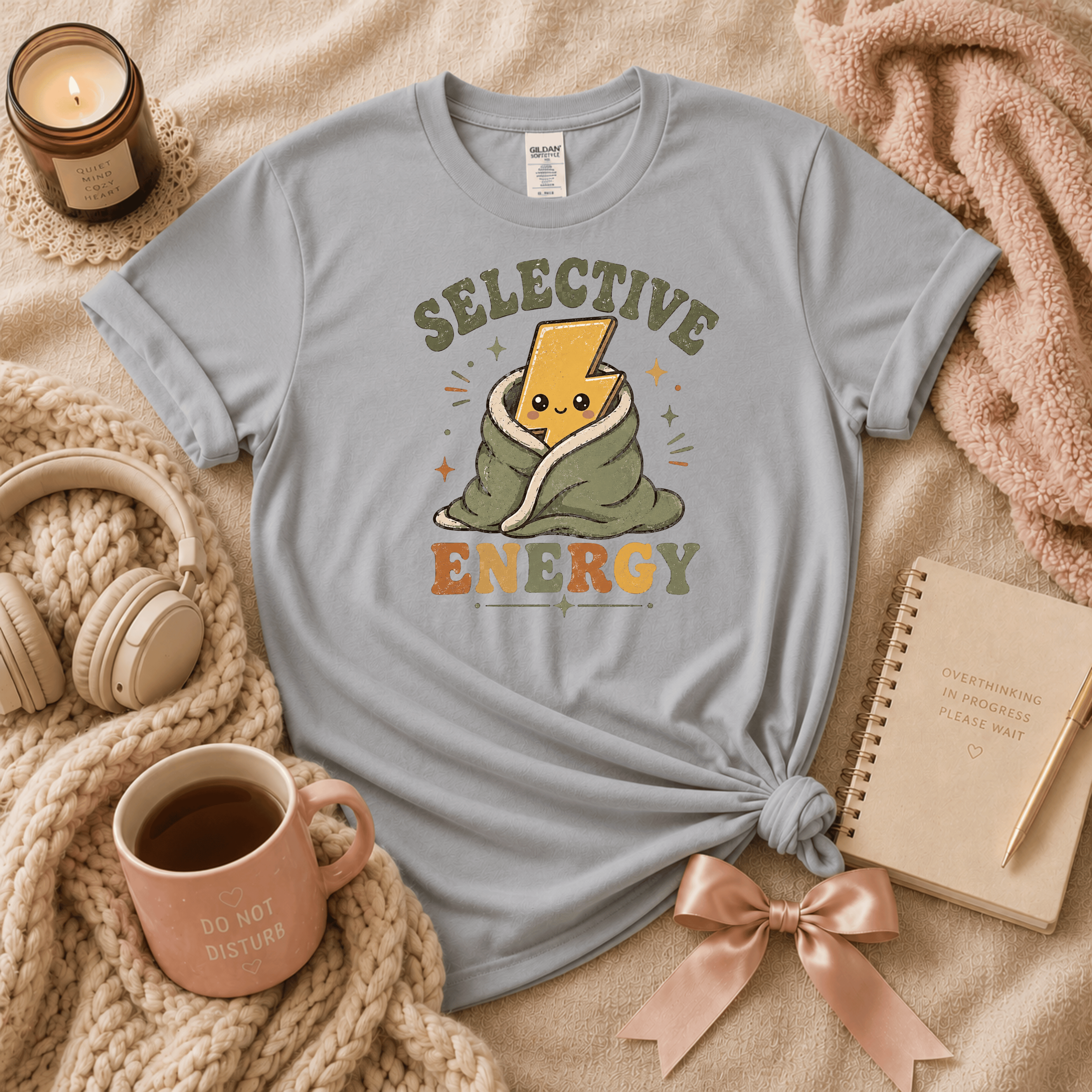 Selective Energy | Funny Introvert Graphic T-Shirt