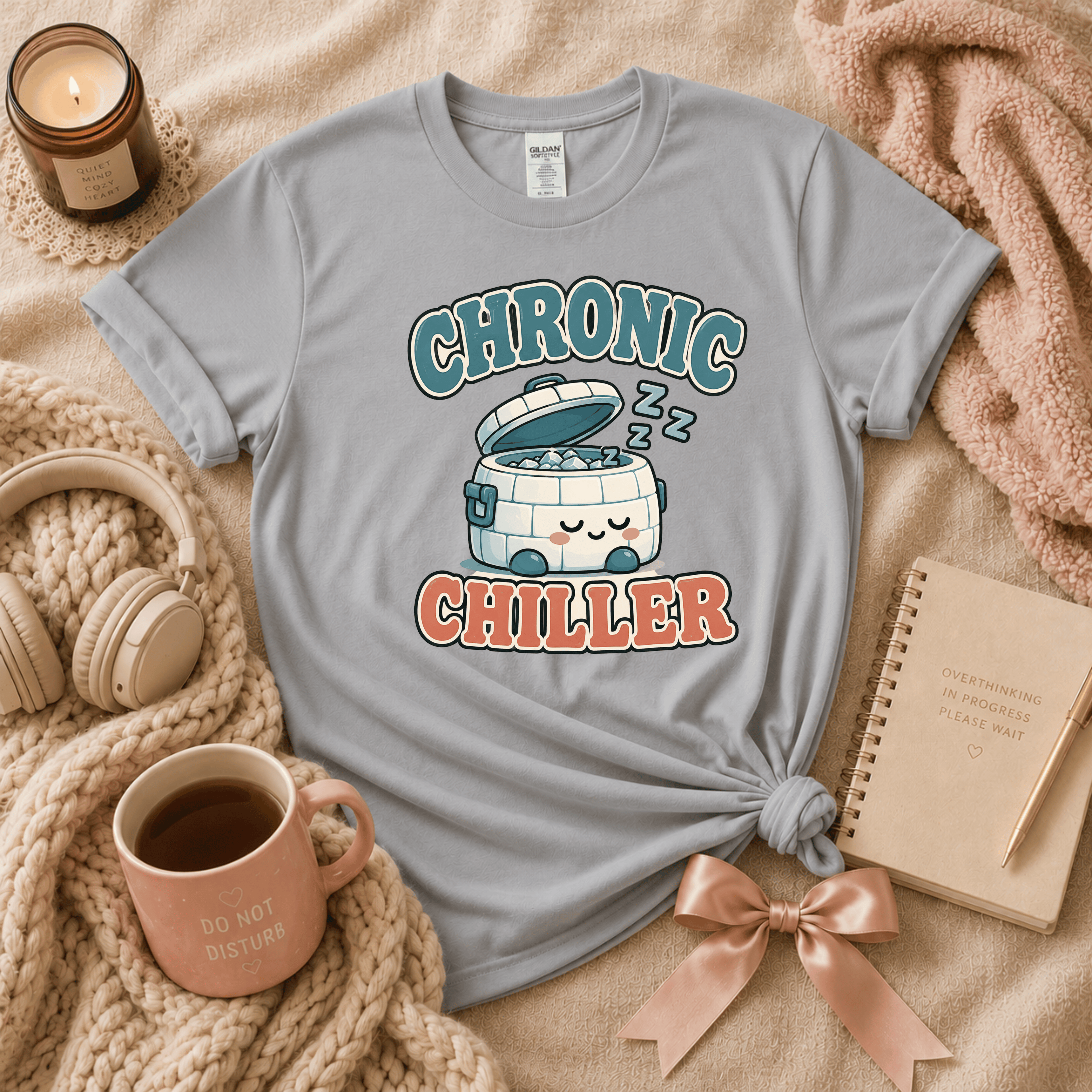 Chronic Chiller | Funny Introvert Graphic T-Shirt