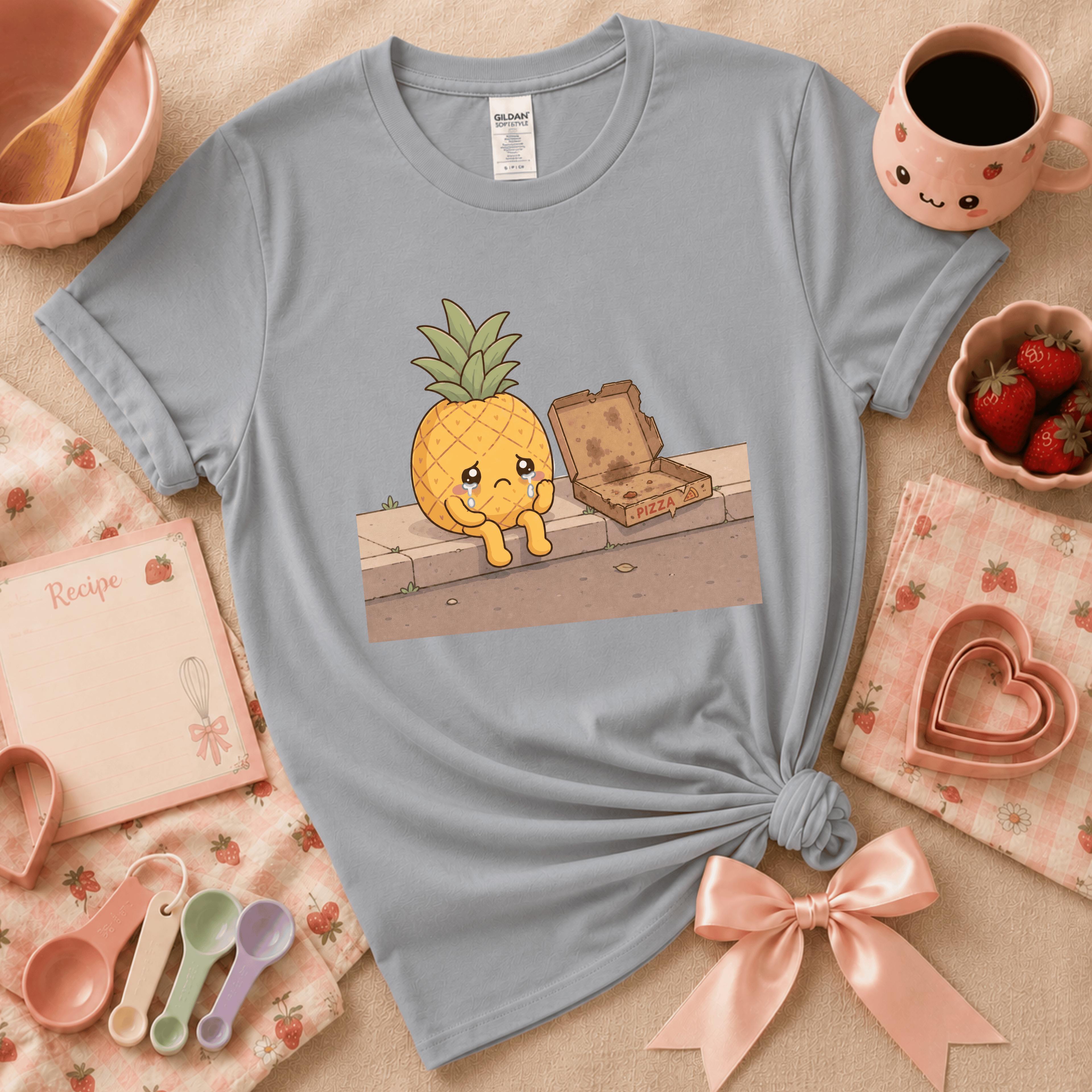 Pineapple Pizza | Cute Food Graphic T-Shirt