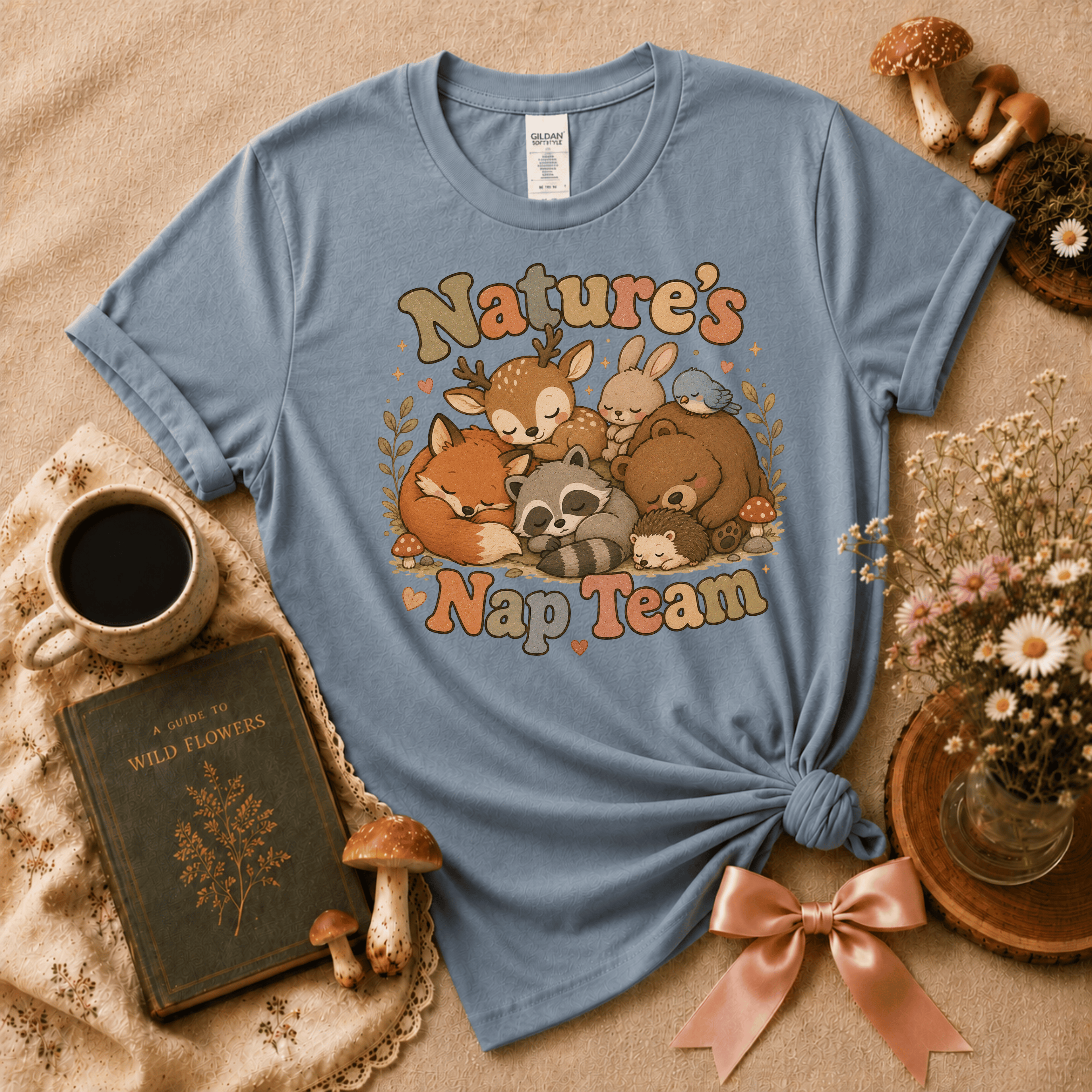 Nature's Nap Team | Cottagecore Graphic T-Shirt
