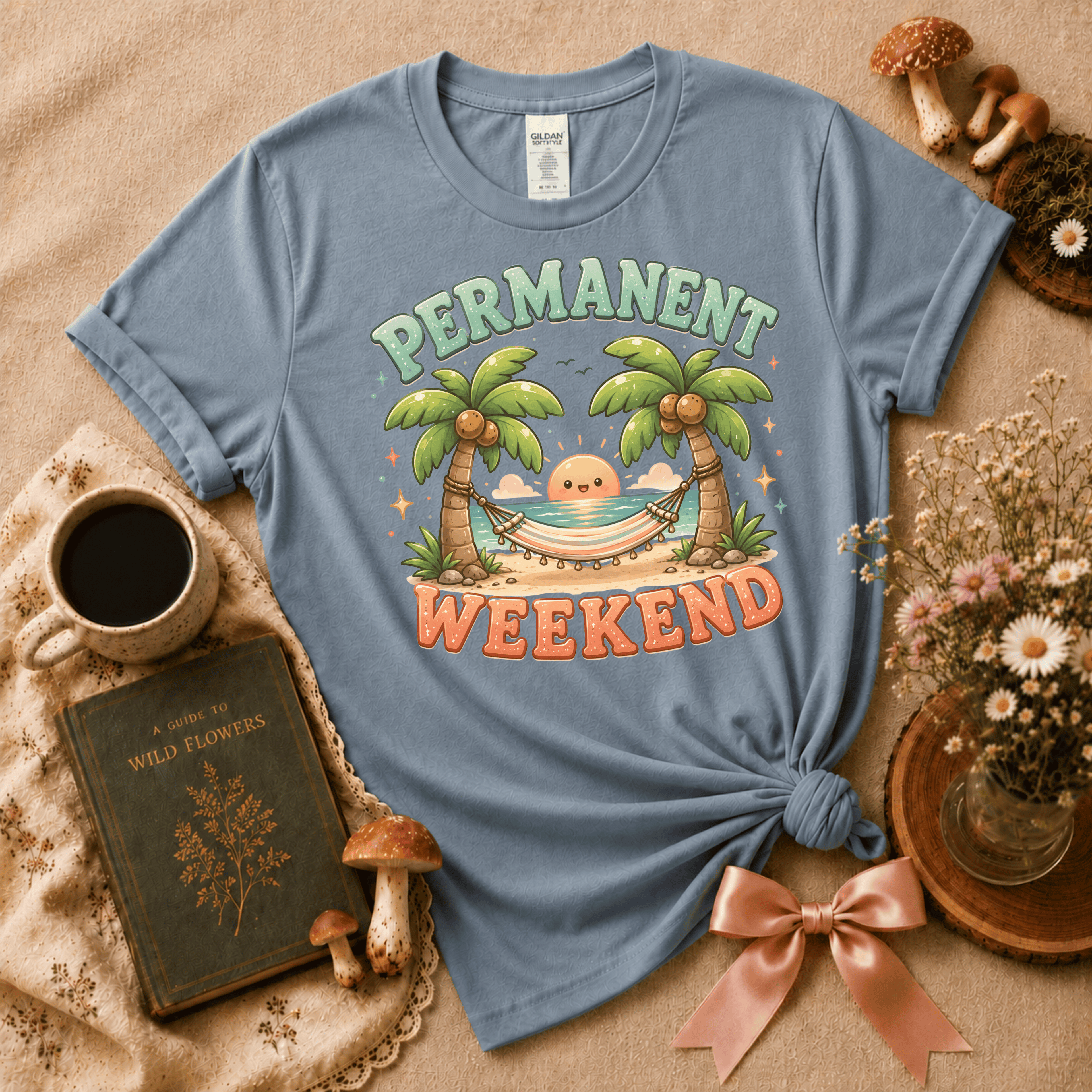 Permanent Weekend | Cottagecore Graphic T-Shirt