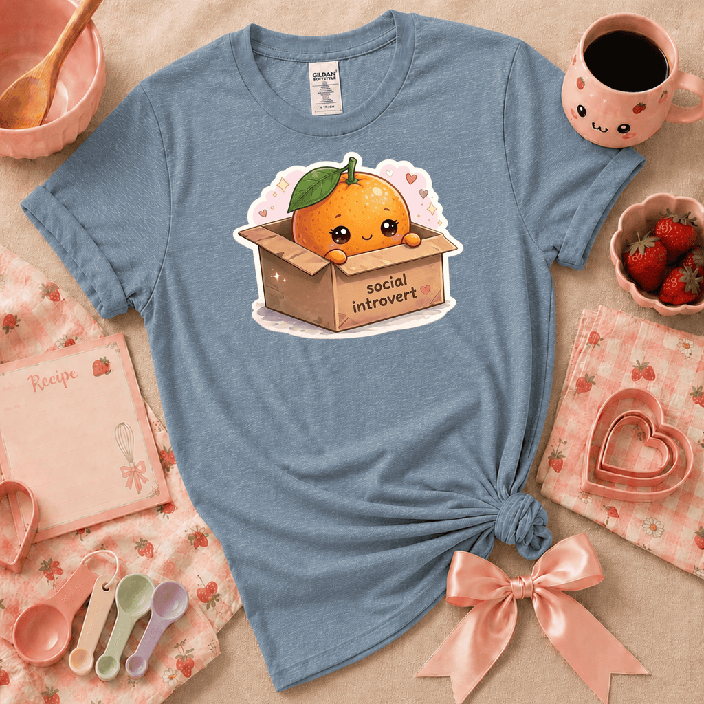 Orange Box | Funny Introvert Graphic T-Shirt