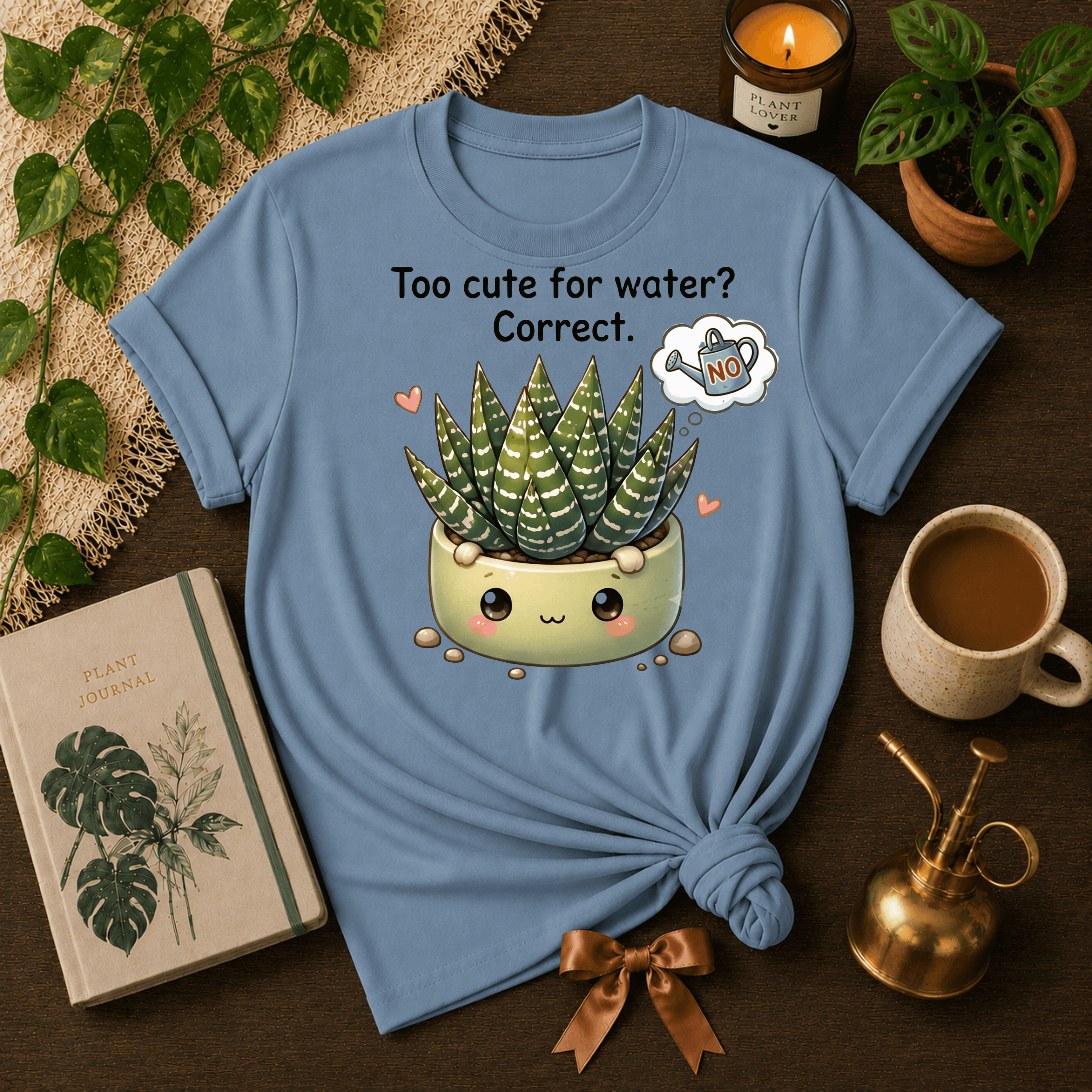Too Cute For Water | Plant Lover Graphic T-Shirt