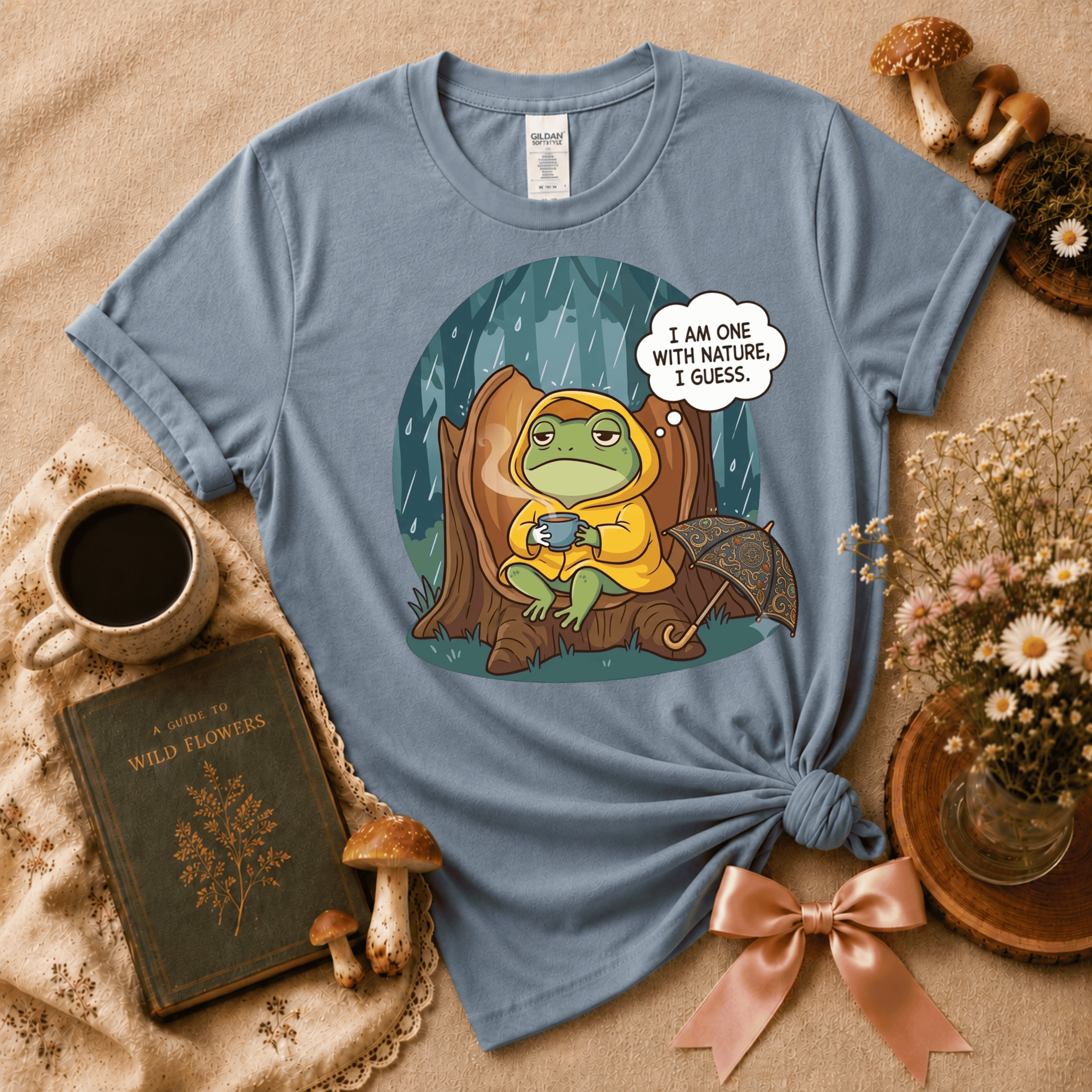 I Am One With Nature | Cottagecore Graphic T-Shirt