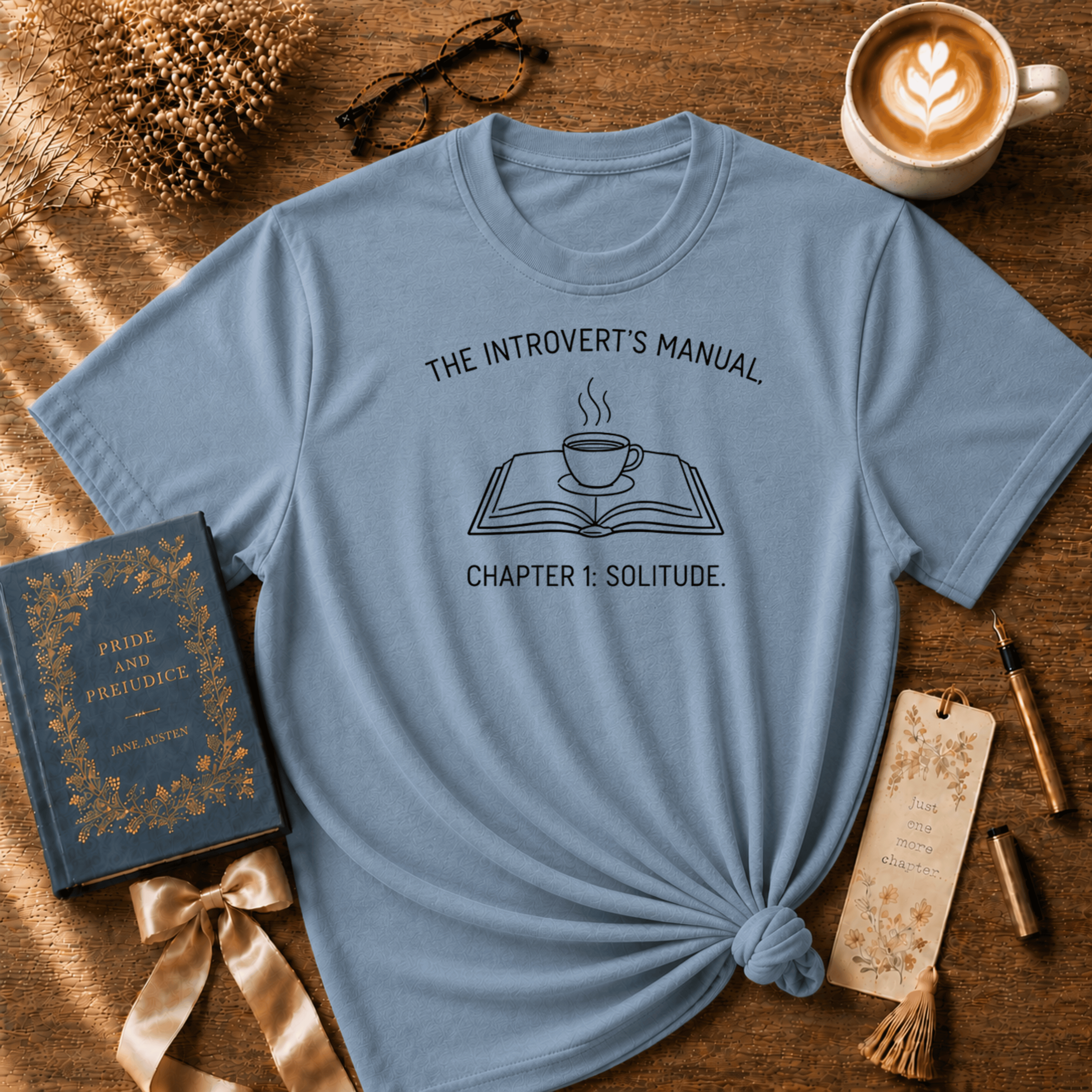 Introvert's Manual | Book Lover Graphic T-Shirt