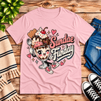 Sundae Funday Premium T-Shirt in pink, flat lay