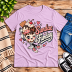 Sundae Funday Premium T-Shirt in lilac, flat lay