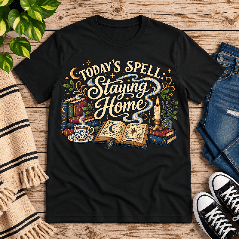 Today's Spell Premium T-Shirt in vintage black, flat lay