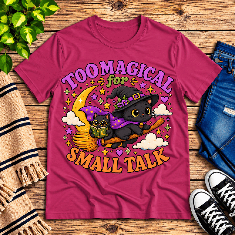 Too Magical Premium T-Shirt in berry, flat lay