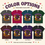 Too Magical Premium T-Shirt color chart: Asphalt, Berry, Deep Teal, Evergreen, Maroon, Navy, Team Purple, Vintage Black
