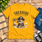 Treasure Hunter Club Premium T-Shirt in gold, flat lay