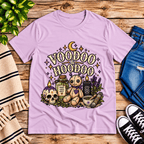 Voodoo & Hoodoo Premium T-Shirt in lilac, flat lay