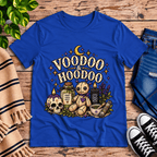 Voodoo & Hoodoo Premium T-Shirt in true royal blue, flat lay