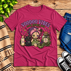 Voodoo Vibes Premium T-Shirt in berry, flat lay