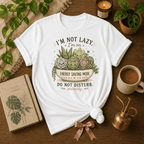 Energy Saving Mode | Plant Lover Graphic T-Shirt