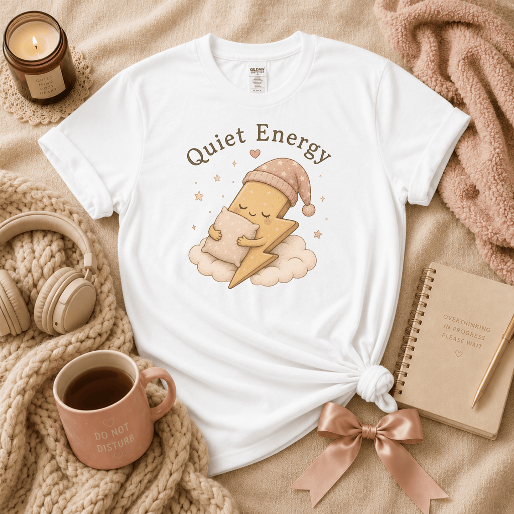 Quiet Energy | Funny Introvert Graphic T-Shirt