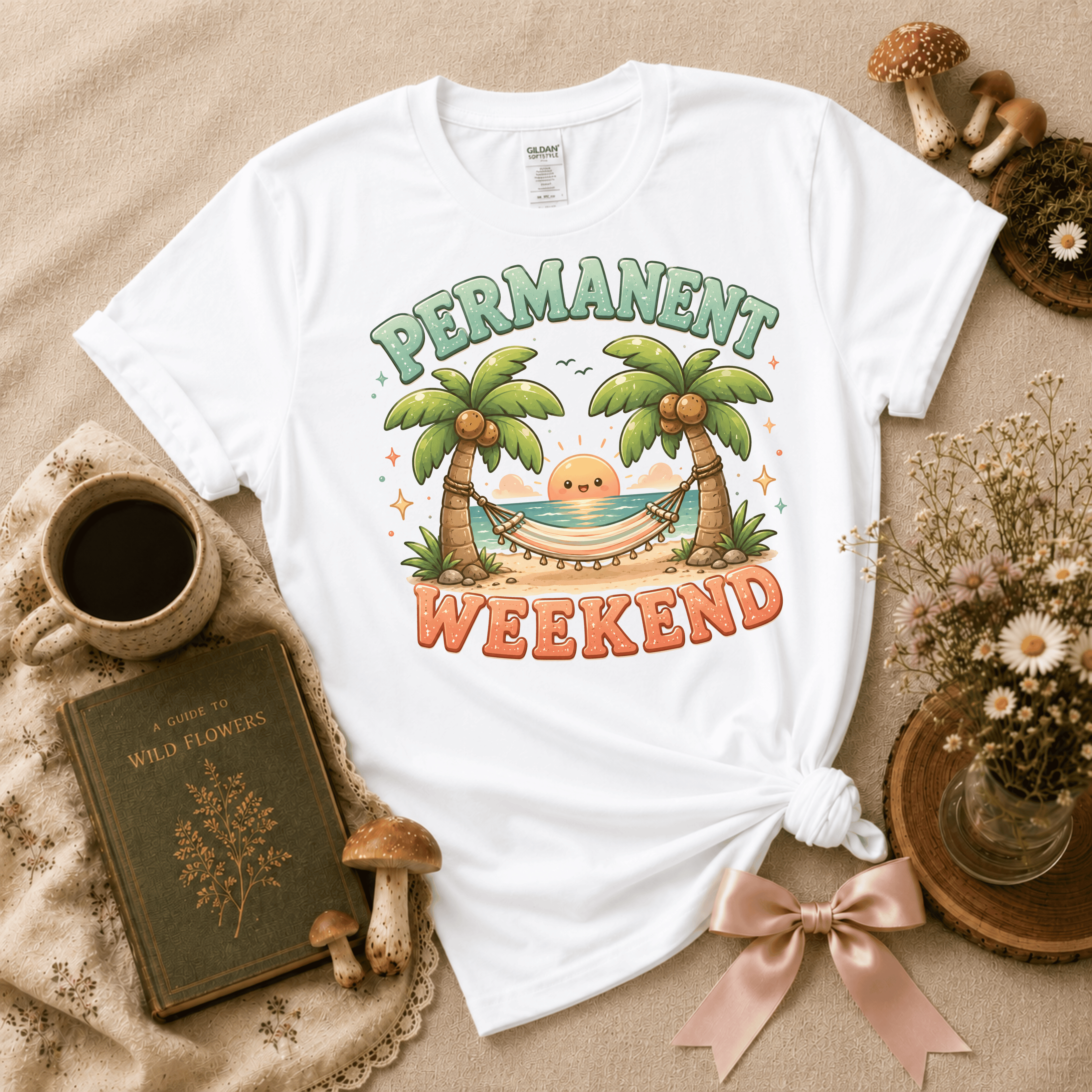 Permanent Weekend | Cottagecore Graphic T-Shirt
