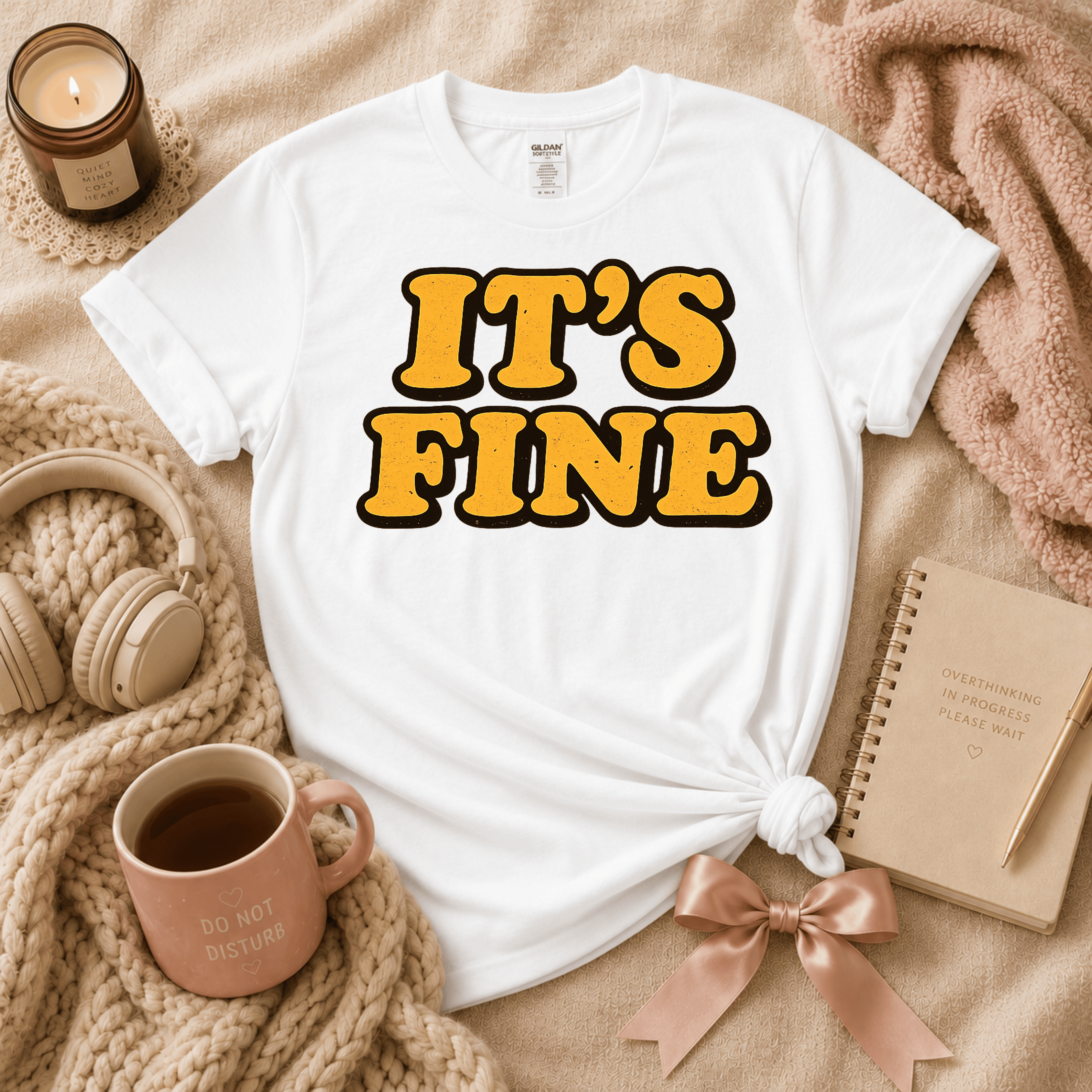 It's Fine | Funny Introvert Graphic T-Shirt
