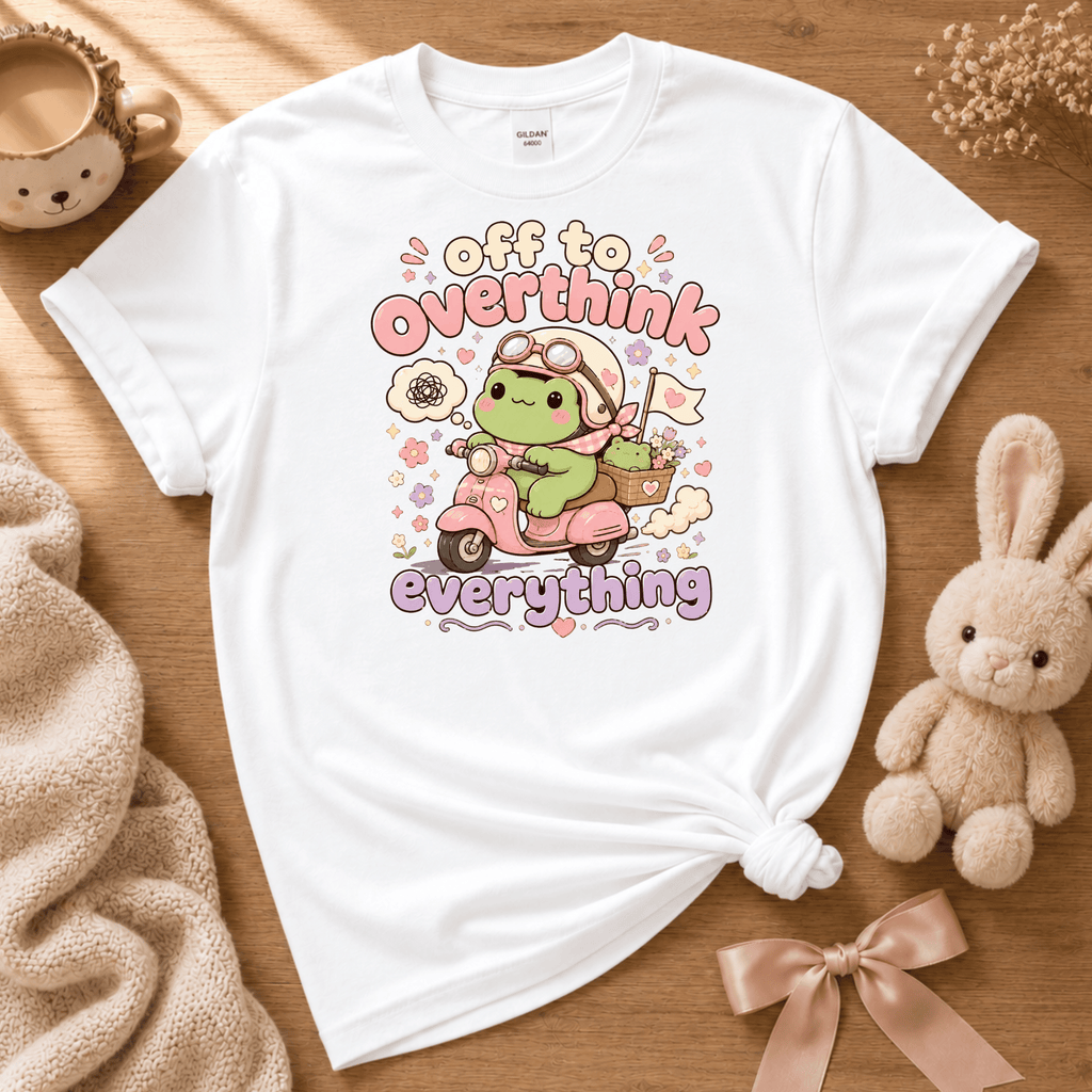 Overthink Frog | Cute Animal Graphic T-Shirt