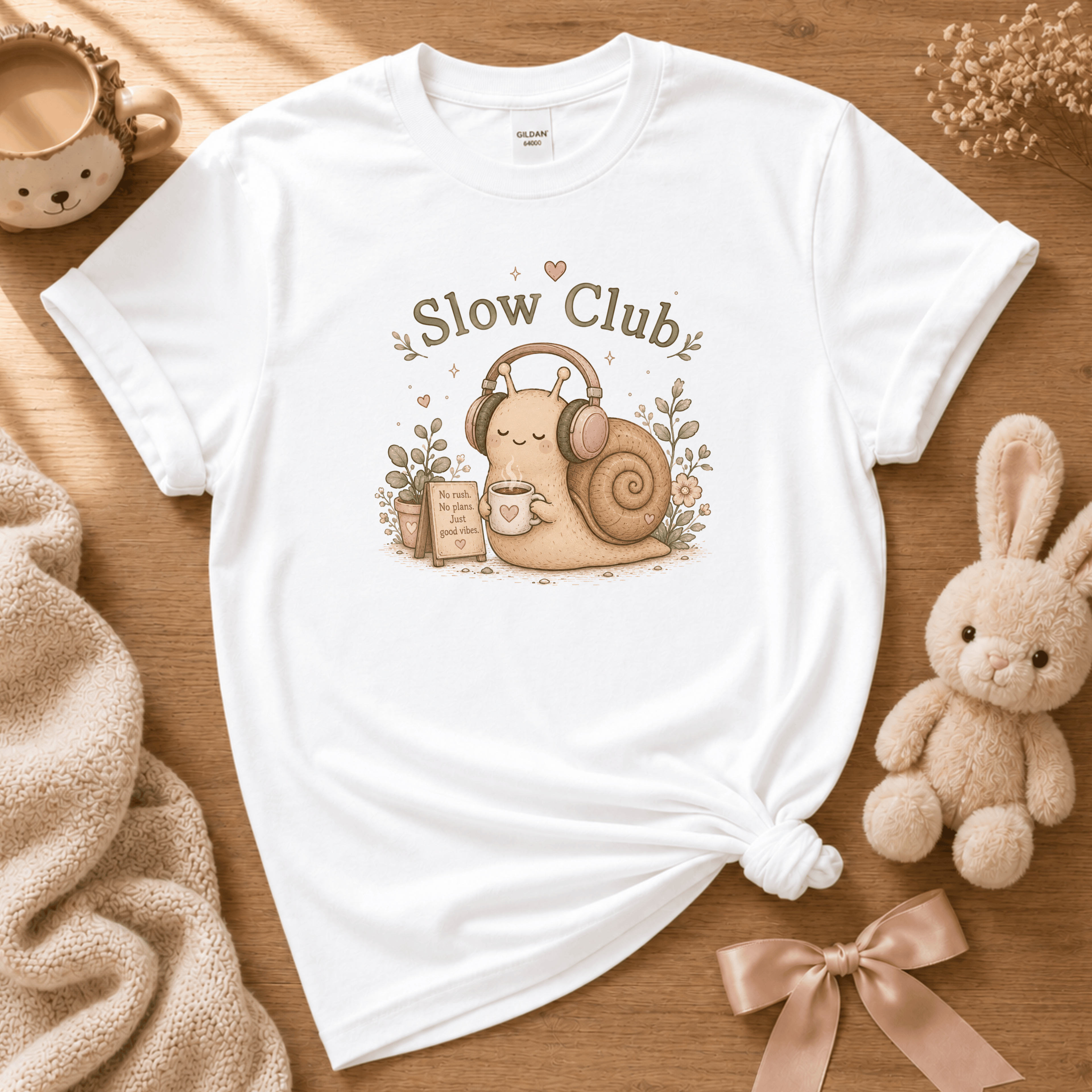 Slow Club | Cute Animal Graphic T-Shirt