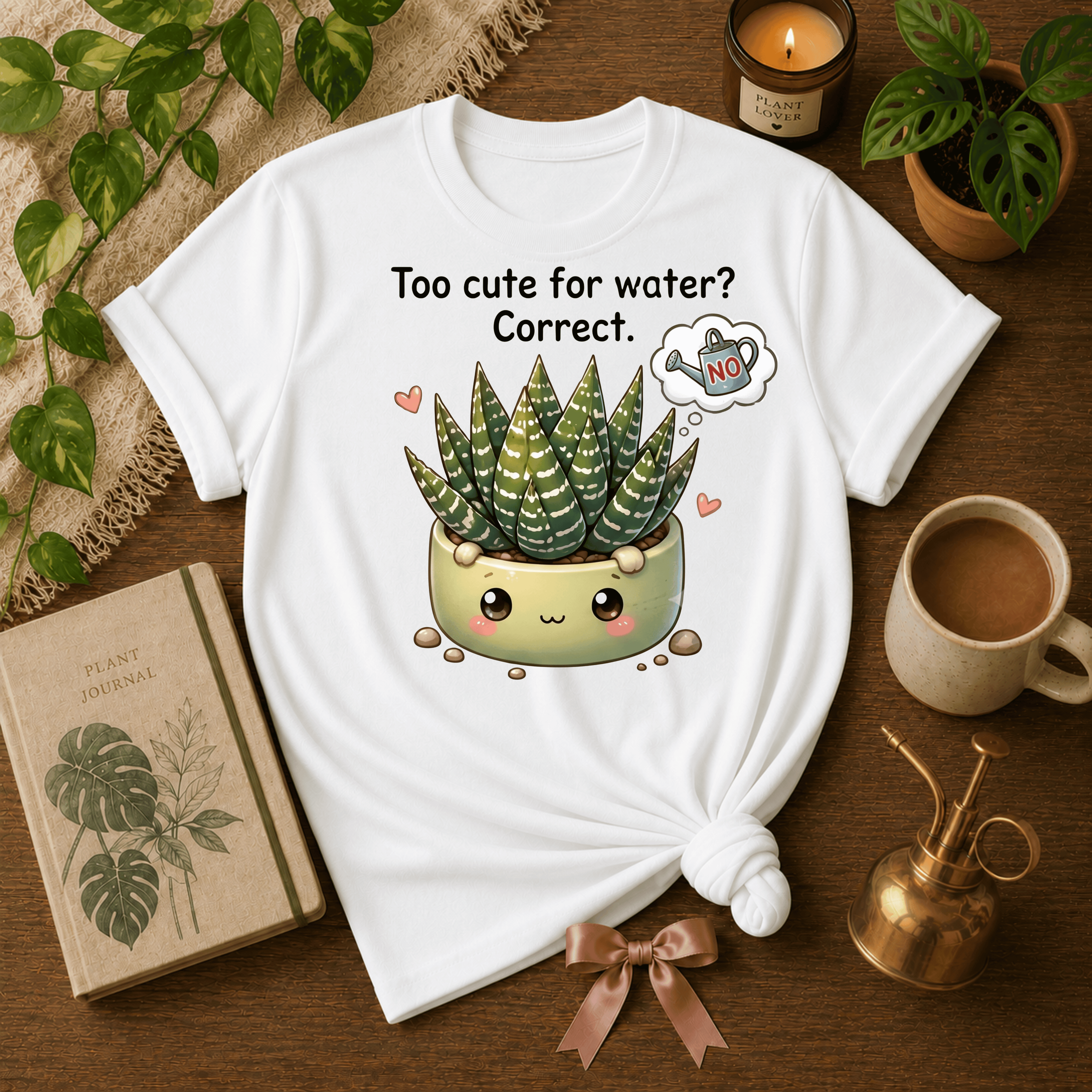 Too Cute For Water | Plant Lover Graphic T-Shirt