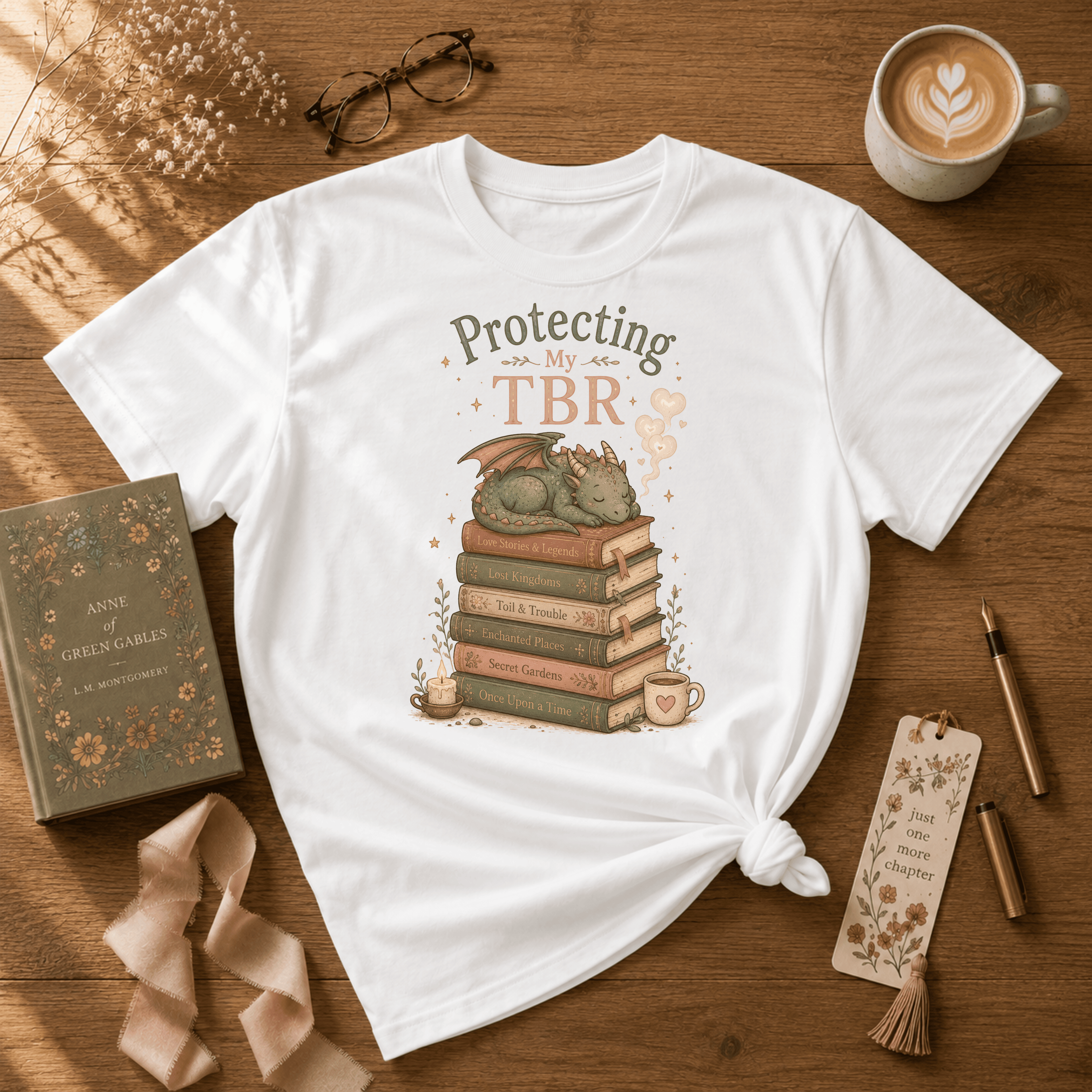 Protecting My TBR | Book Lover Graphic T-Shirt