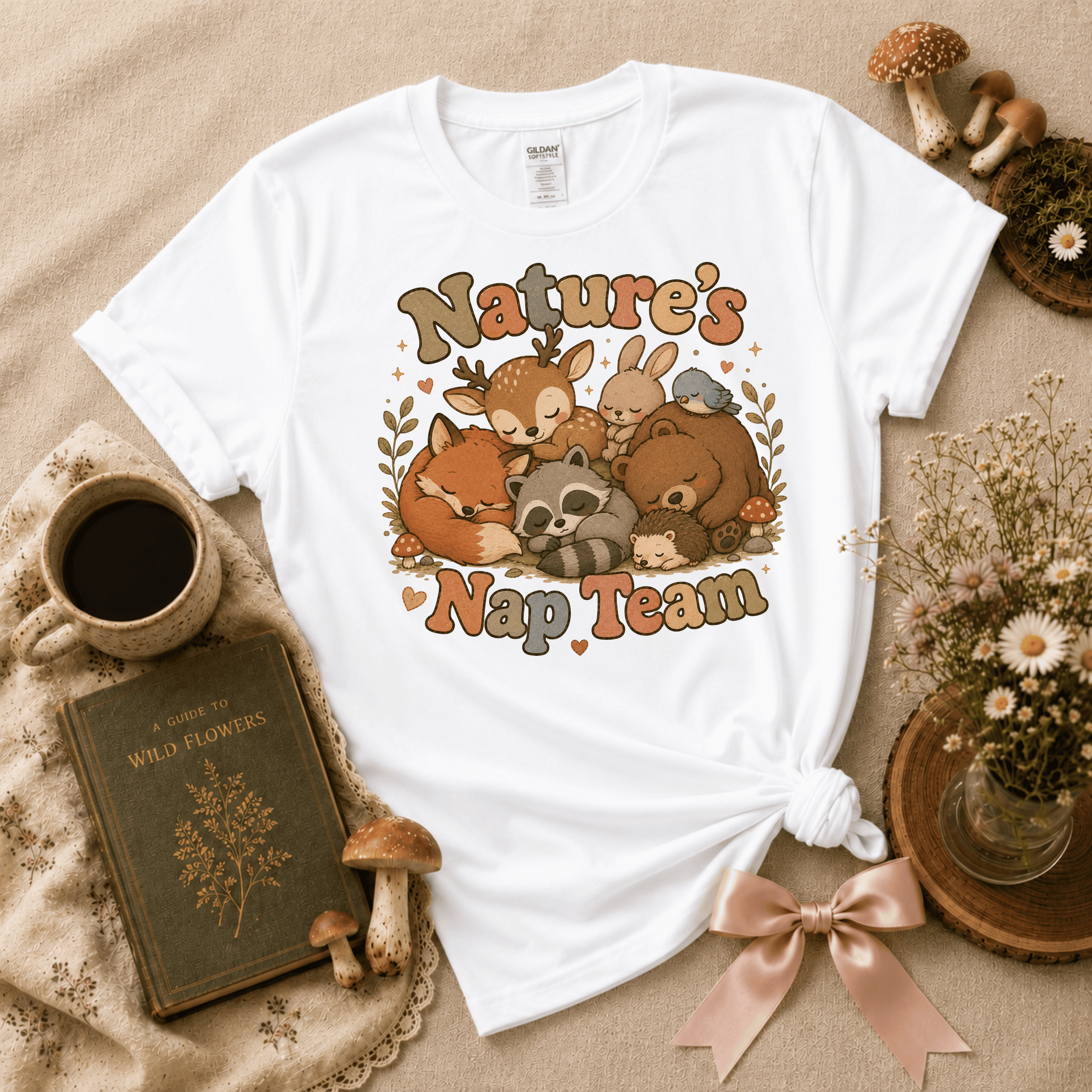 Nature's Nap Team | Cottagecore Graphic T-Shirt